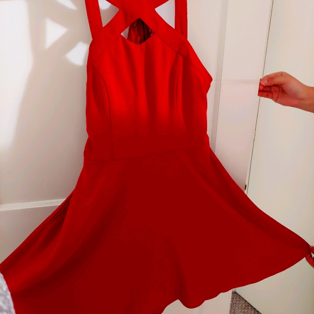 Cherry color dress JCPenny